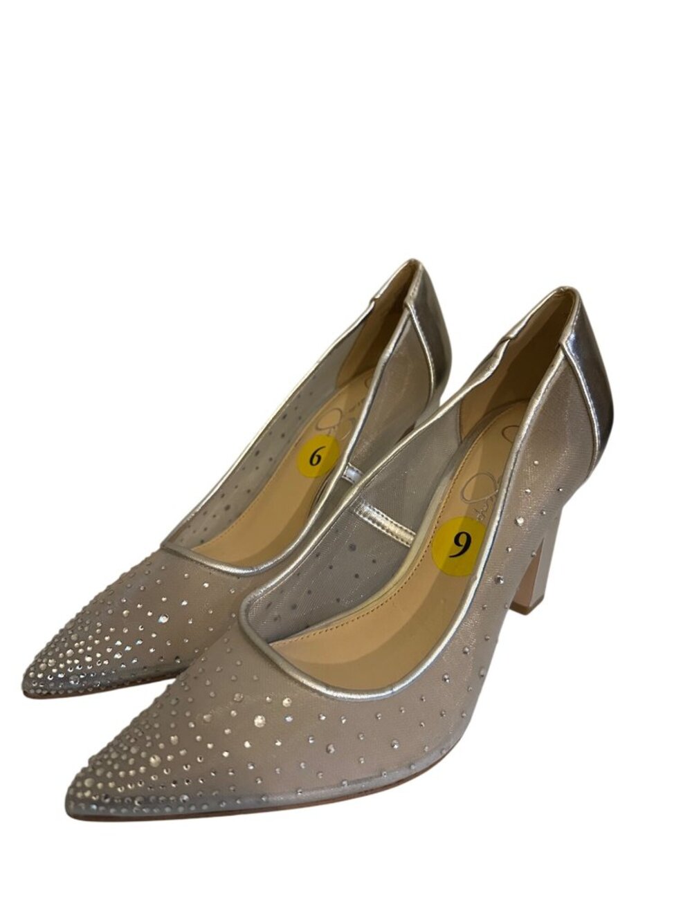 Jessica Simpson mesh and rhinestone pumps size 9M NWOT
